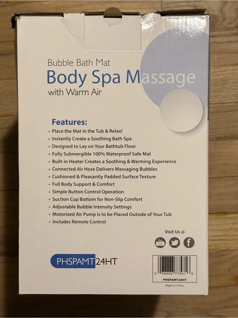 SereneLife bubble bath
